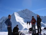 Blanc de Moming, Rothorn de Zinal en arrière plan, avril 2007