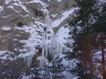 Pauline dans la cascade des escaliers, janvier 2005