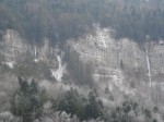 Gorges de Court, les cascades de la rive droite, janvier 2008