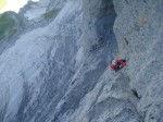 sortie du "crux" avec du gaz.