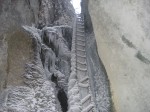 Weissenstein, 2010, le goulet se descend en canyoning à la belle saison