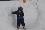 Mathilde à l école de ski