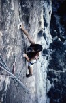 Red Rocks / Las Vegas, dans la voie "Princess of darkness" au black velvet canyon