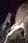 Mont-Blanc du tacul, entre le pilier des 3 pointes et le pilier Gervasutti, le Super-couloir