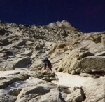 Face nord du Cervin, à l aplomb de l épaule du Hörnli