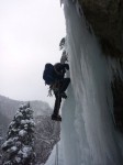 Première vis à glace de cette intégrale du Pichou