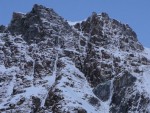 De belles goulottes dans le versant nord du Breithorn oriental