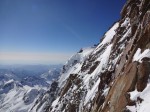 Vue sur la cabane Margherita