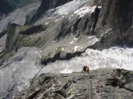 Sortie de l Amitié toujours, à la pointe Welzenbach (Aiguille Noire de Peuterey)