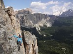 Dans la voie "Schober - Rossi" à la Torre n°1