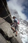 Etoile filante, à la tour des Jorasses