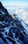 Arête de Zmutt, 2001, en arrière plan, l arête du Lion avec le pic Tyndall