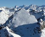 De belles traces au Rothorn, vues du Spillgerten
