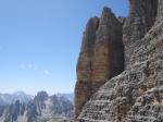 Tre cime di Lavaredo, cordées dans le Spigolo Giallo