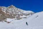 Descente sur la Täschhütte, avec l Alphubel