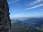 au dessus du Val Gardena, les Alpes autrichiennes derrière
