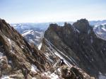 Sortie au Schreckhorn, avant de traverser au Lauteraarhorn