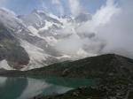 Le versant oriental du Mont-Rose vu du lago delle Locce