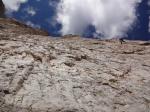 Rappels vertigineux à la Cima Picolla