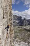 Rappels vertigineux à la Cima Picolla