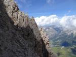 Après les cheminées de la voie Pichl, l ambiance monte encore d un cran pour passer au sommet et rejoindre la descente.