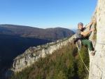La Gigi, à l envers des gorges de Moutier, novembre 2024