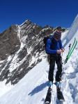 Couloir du Dom vu de près, Täschhorn, mai 2017