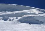 Täschhorn, mai 2017, la glace empêche de skier le haut