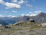 Vue du Munt la Schera sur le massif du Palu / Bernina
