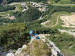 Les derniers mètres de l une des voie les plus incontournable de l escalade jurassienne