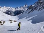 Descente du Niwen, dans le Lötschental