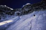 Le versant Nant-Blanc de l Aiguille Verte en hiver